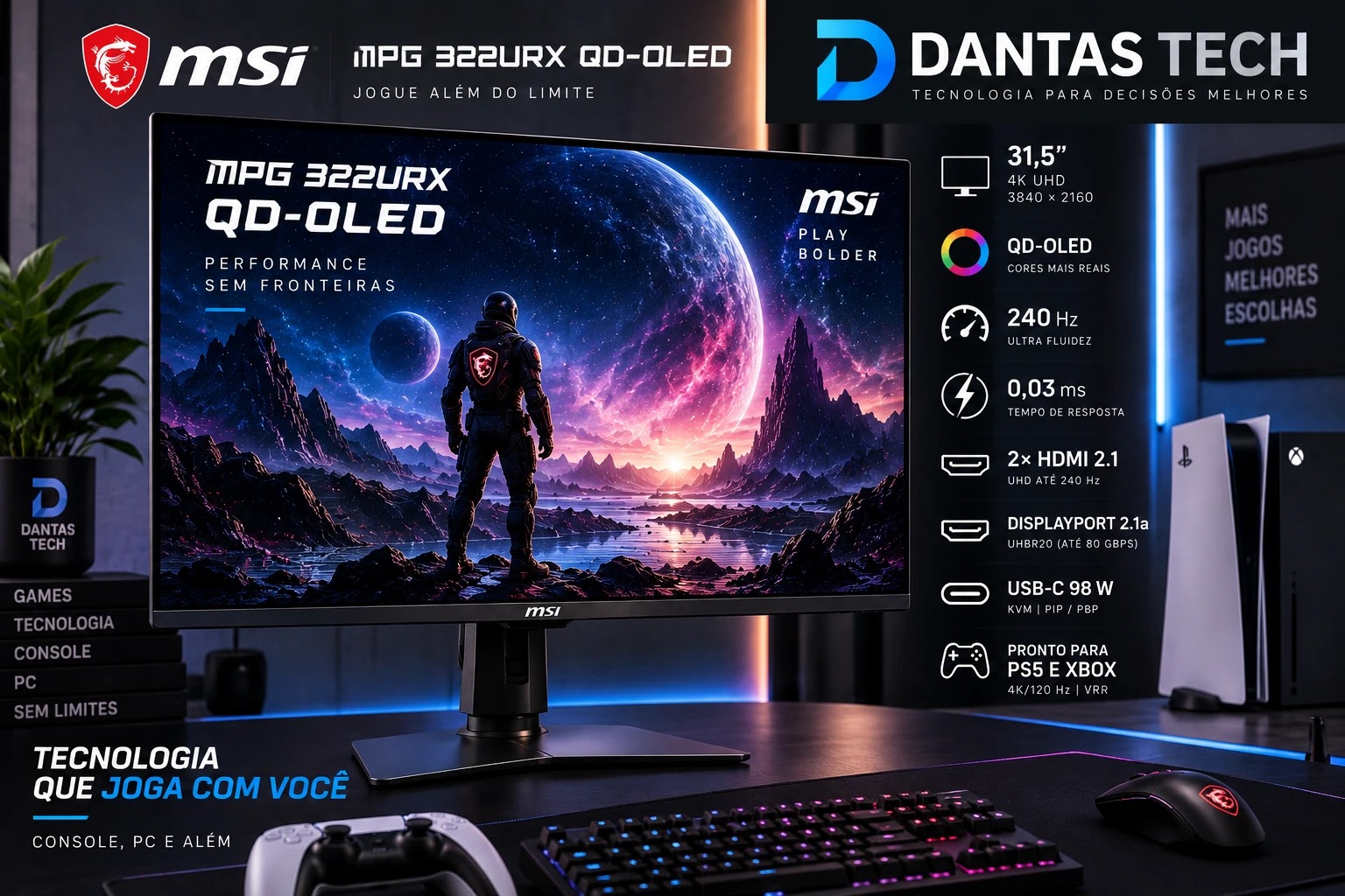 MSI MPG 322URX QD-OLED MSI MPG 322URX QD-OLED